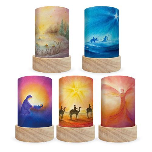 Set de 5 Abat-jours illustrés pour Lanterne - Baukje Exler Vacances